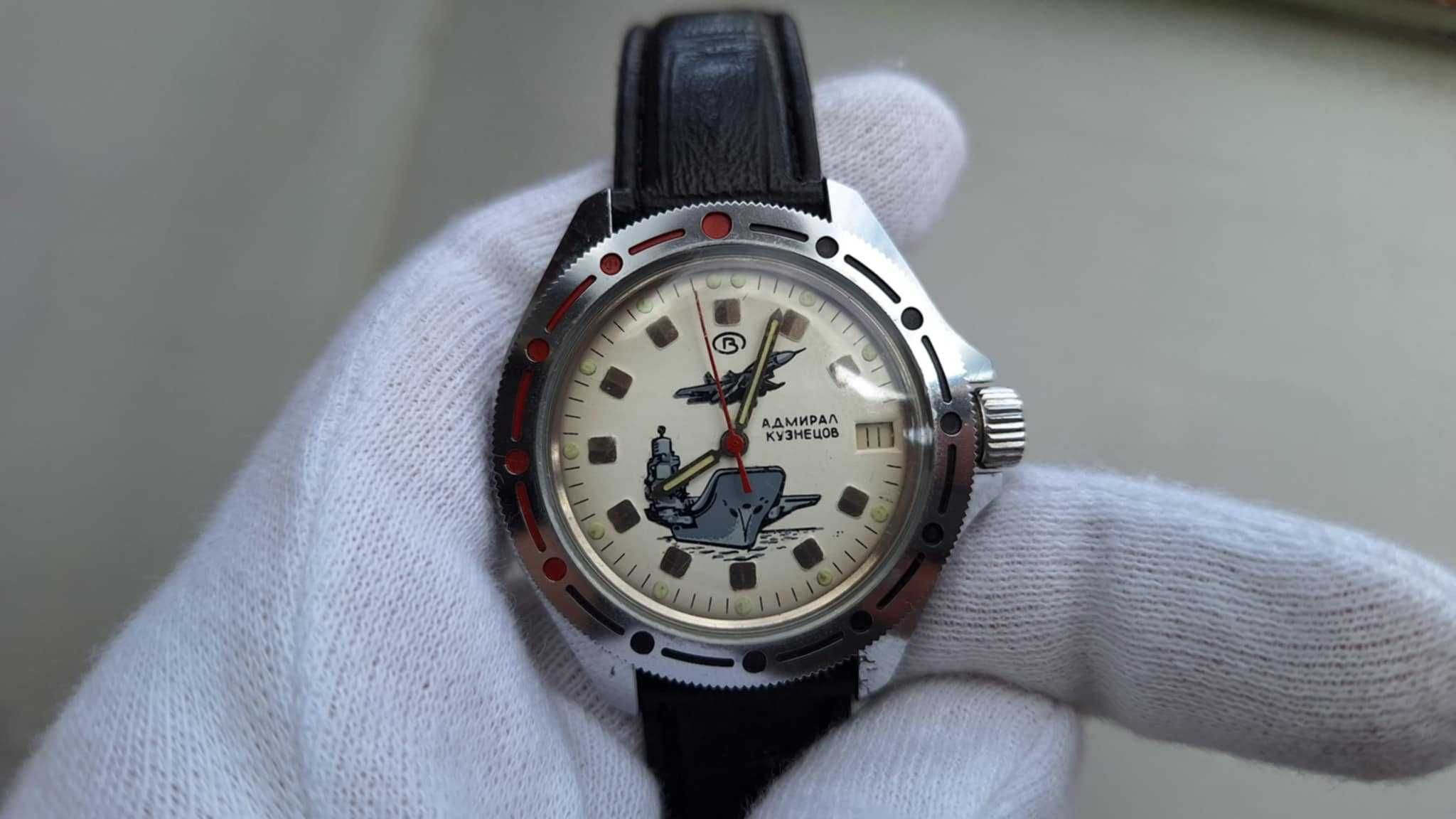 Zegarek Męski Vostok Admiral Kuznetsov 1990s po serwisie.