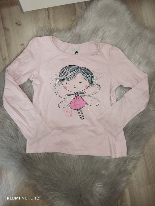 Bluzka dla dziewczynki bawełniana wróżka z długim rękawem