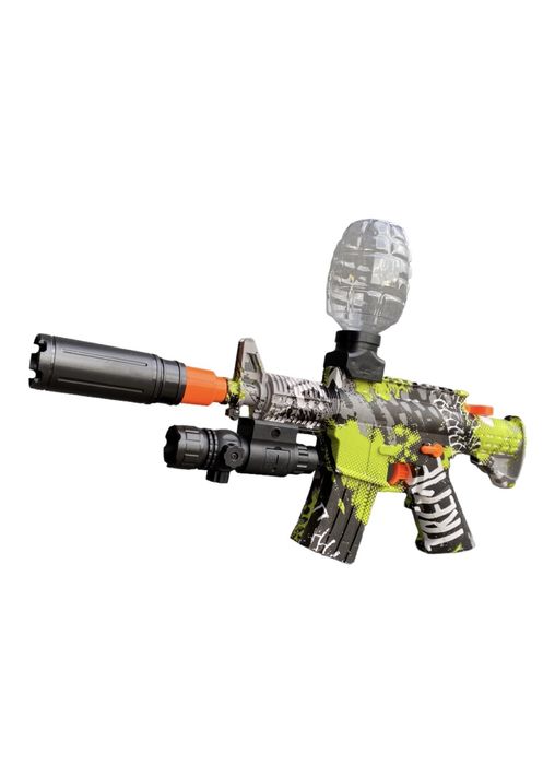 Іграшковий автомат АК574 орбізи,глушник,лазер,окуляри,акум