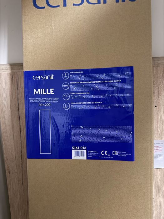 Ścianka kabiny prysznicowej 30cmx200 cm nowa