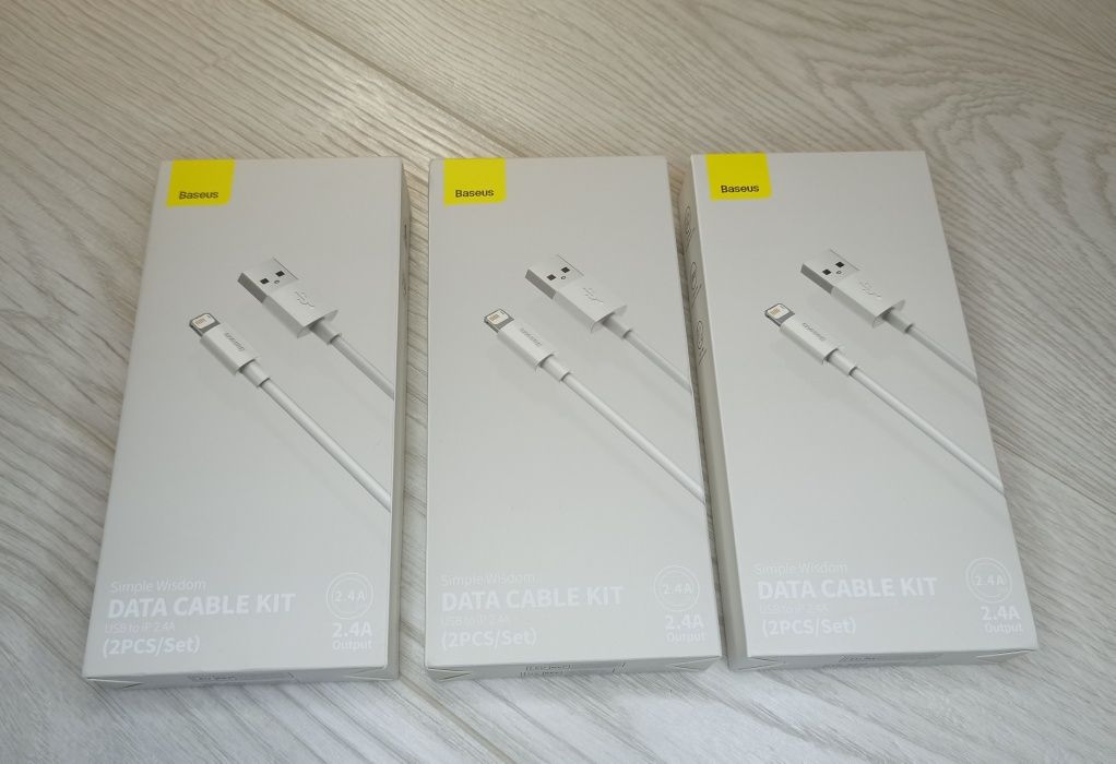 Комплект 2 кабеля Baseus Cable Kit USB to iPhone 1.5m (2pcs/set)
