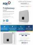 Falownik FoxESS hybrydowy 8kW 3-fazowy 2MPPT EPS 6210,82zł brutto!!!