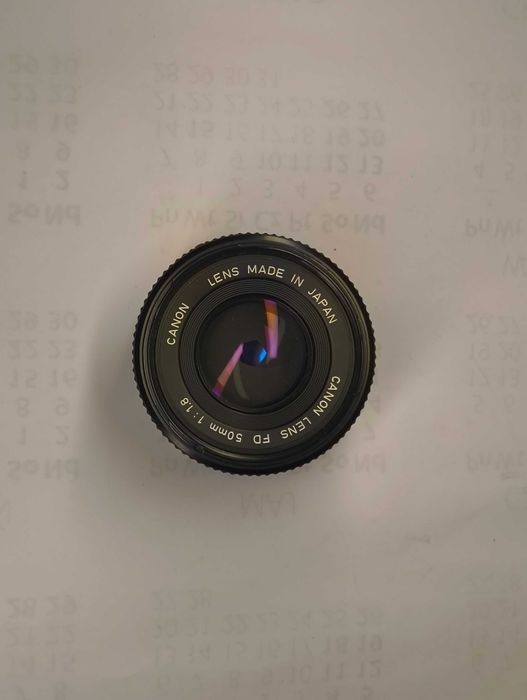 Canon FD 50mm 1.8 – jasny obiektyw, stan bdb