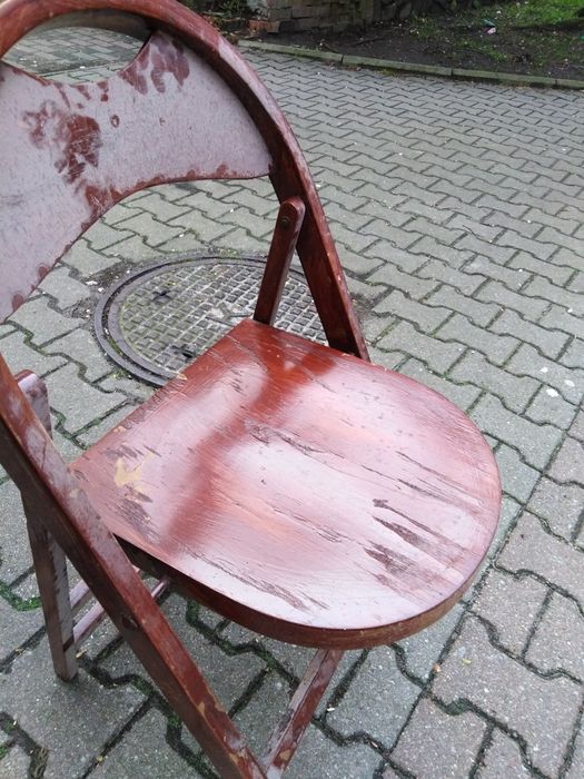 Thonet krzesło składane PRL