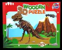 Drewniane puzzle 3D T-Rex
