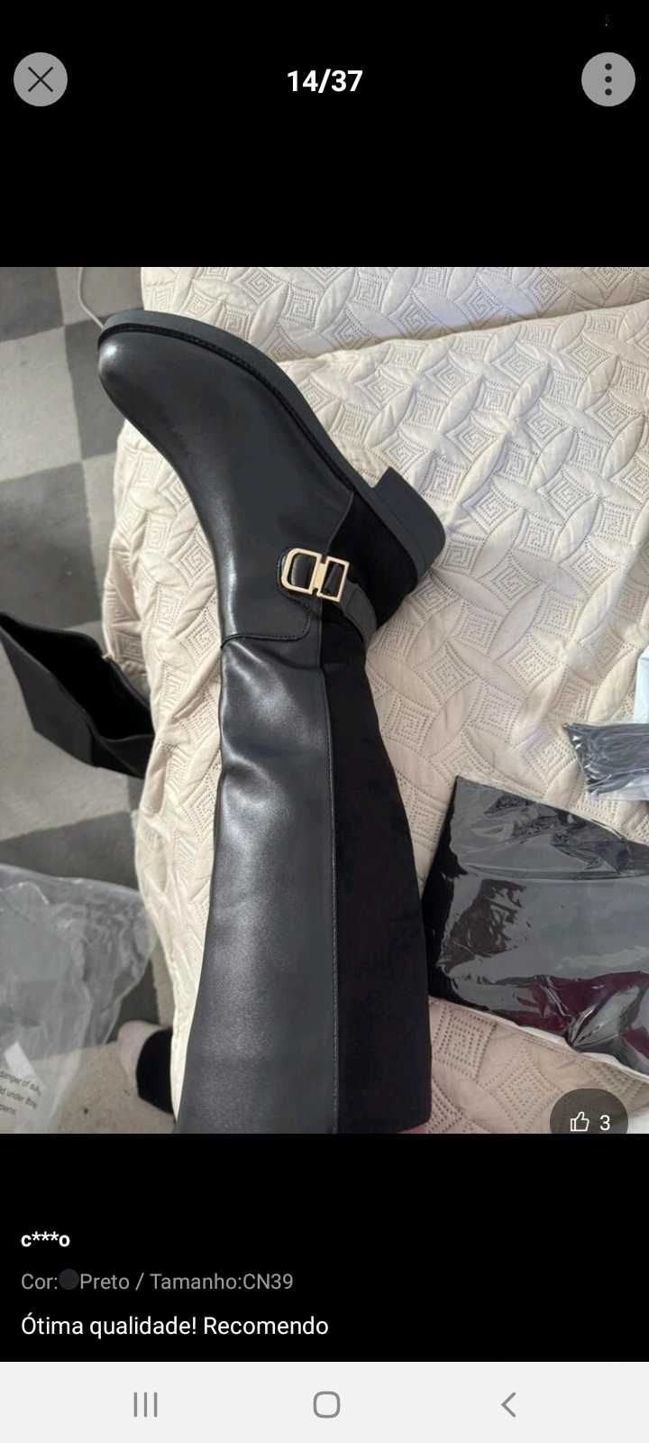 Botas tam 36/37 novas 15€