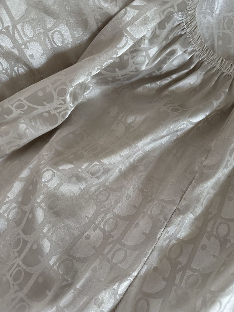 Dior Piżama komplet set spodenki koszula zestaw satynowy
