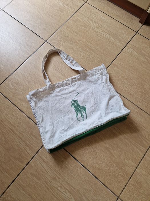 Винтажная сумка шоппер Polo Ralph lauren