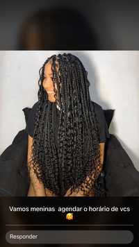 Fulanni com entrelace, goddes braids