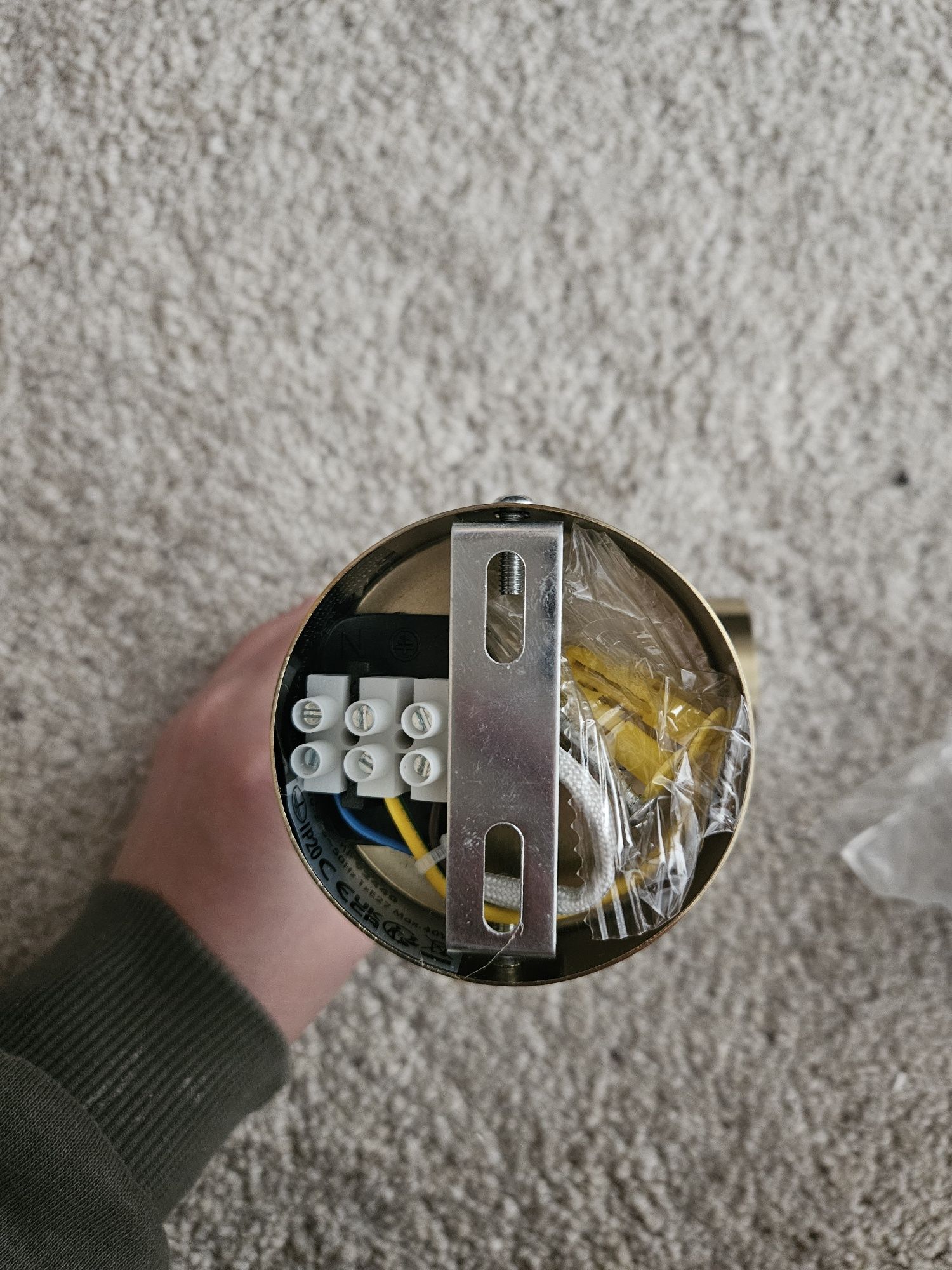 Kinkiet art deco lampka złoty nowy