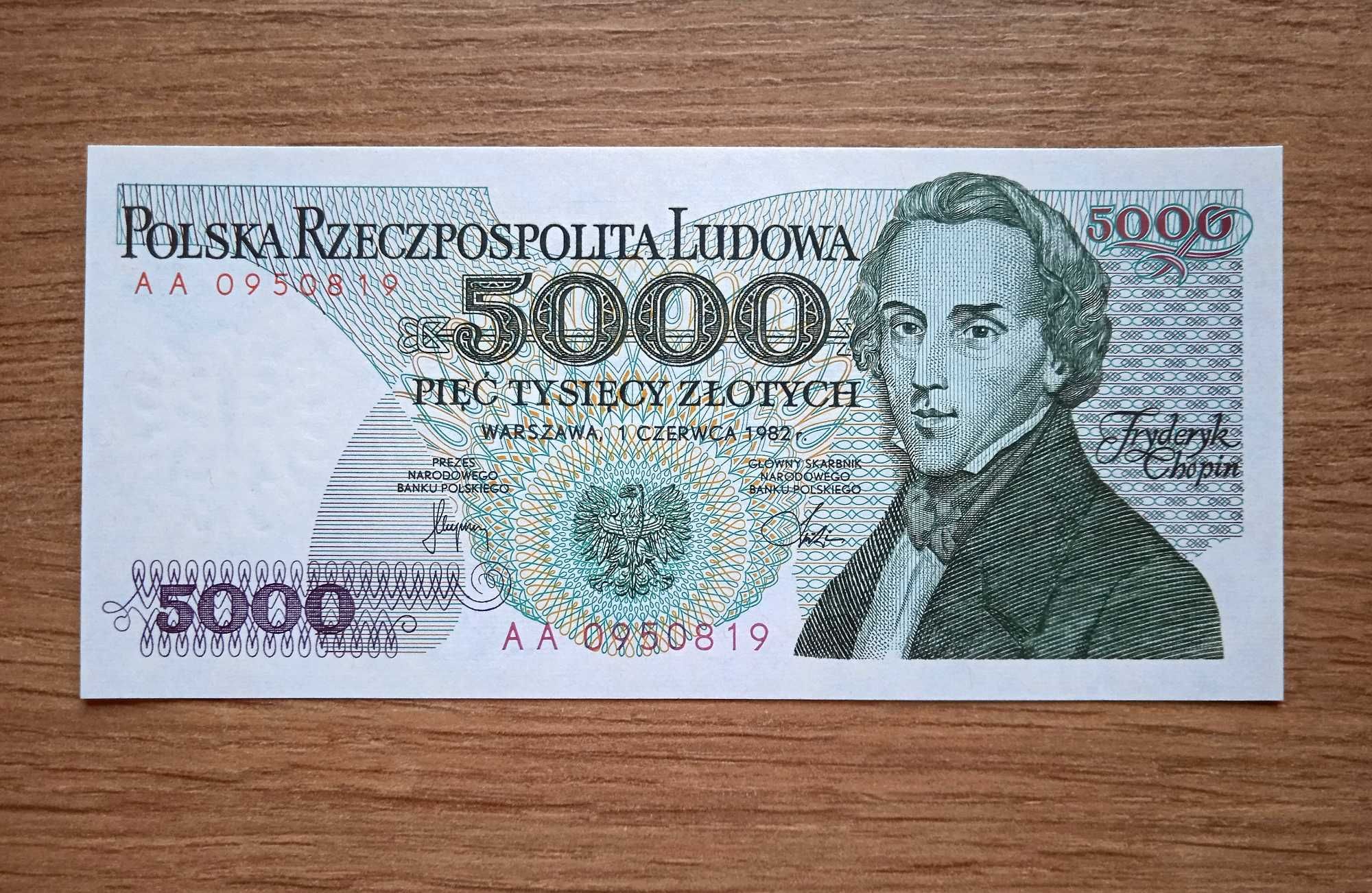 5000  zł 1982  -  AA -  st.1  UNC