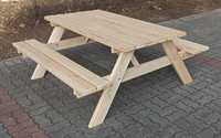 Stół piknikowy ogrodowy barowy biesiadny drewniany nowy