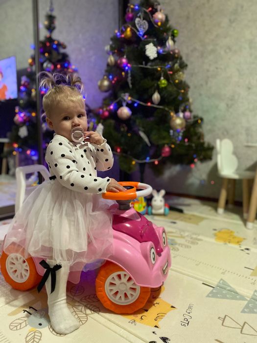 Платье в горошек с фатином 90р