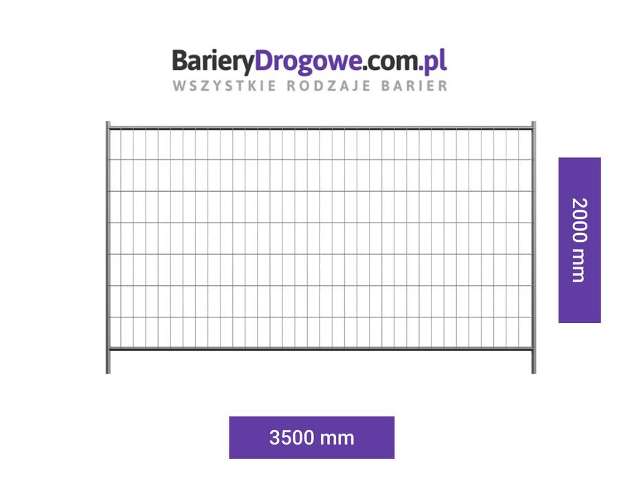 Ogrodzenie budowlane ażurowe - standardowy - Gdańsk i okolica