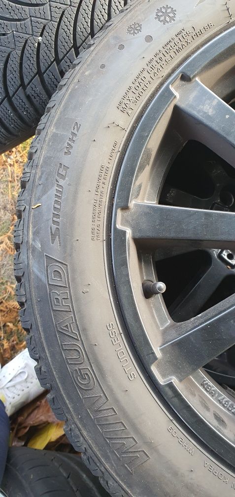 Komplet felg koła felgi czarne 16" 5x112 caddy vw