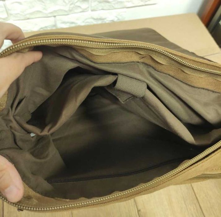 Stetson сумка для ноутбука сіра брезент шкіряна вставки портфель 15,6