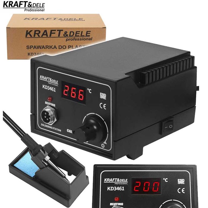 KRAFT&DELE Spawarka Plastiku Zestaw Stacja Lutownicza 200-480°C KD3461
