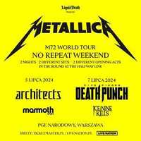 Metallica - M72 Bilet dwudniowy 5 & 7 lipca 2024 PGE Narodowy Warszawa