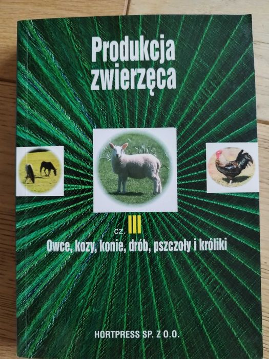 Podręcznik "Produkcja Zwierzęca" cz. I, II i III