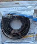Kabel outdoor (zewnętrzny) skrętka,   patchcord U/UTP kat.6 CCA czarny