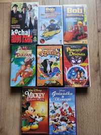 Bajki DISNEY i filmy Kochaj albo rzuć Tarzan Krecik na kasetach VHS