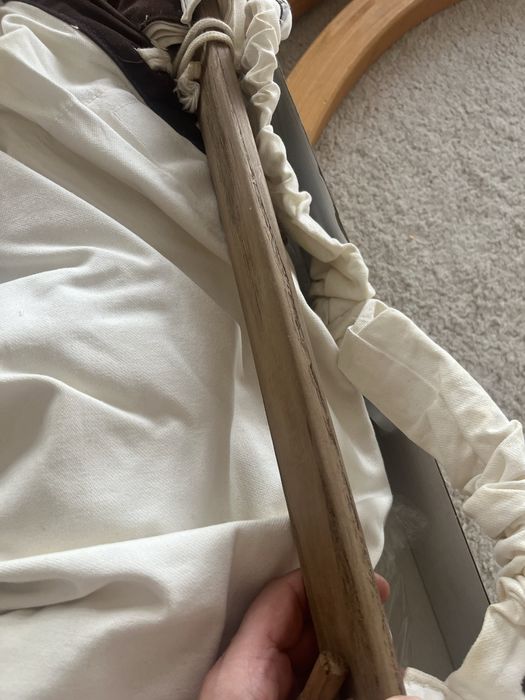 Hamak huśtawka z kokonem Amazonas kangoo brąz beż drewno