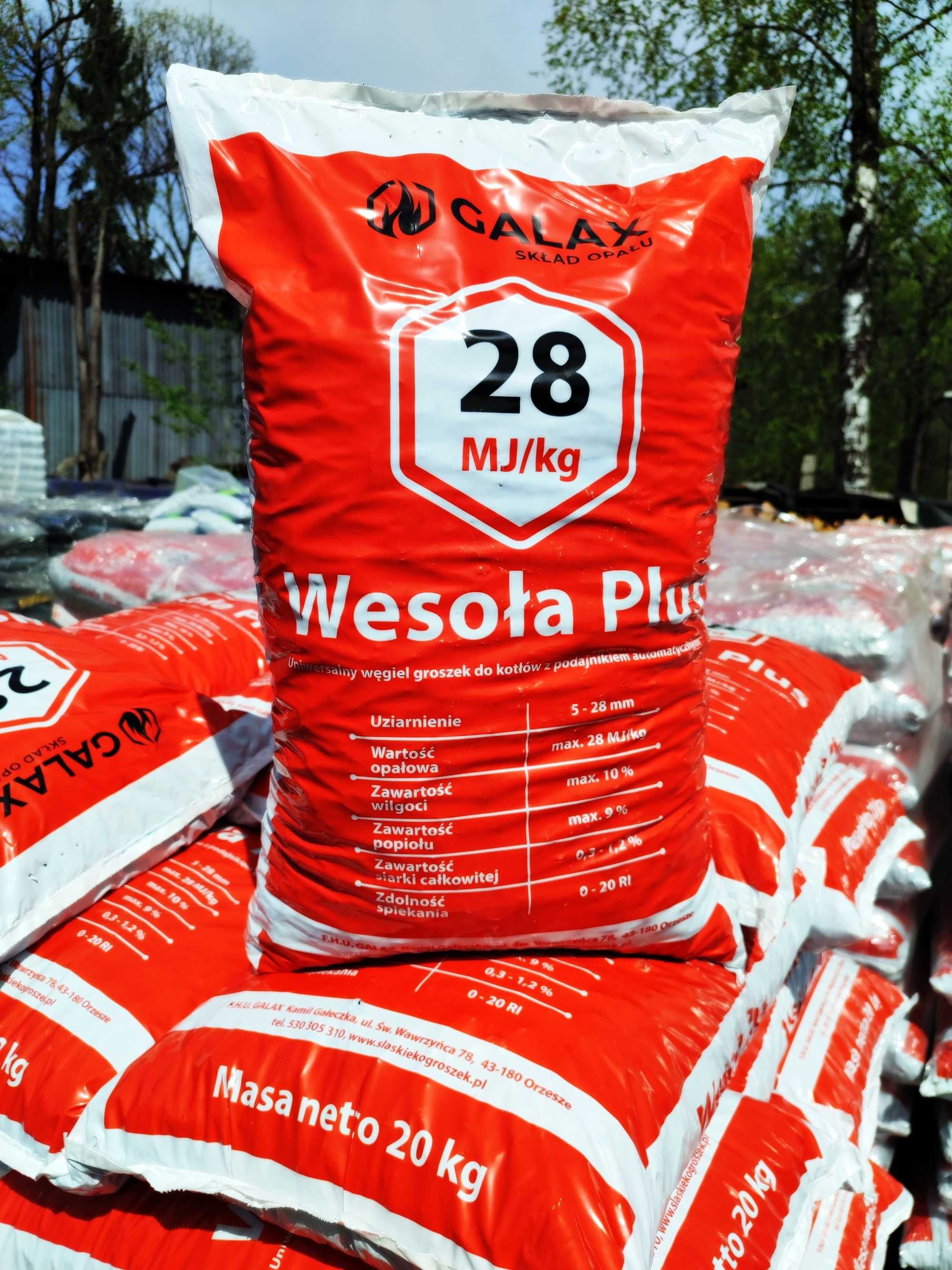 Ekogroszek Wesoła plus 28Mj/kg, w ofercie Orzech, Miał, Koks