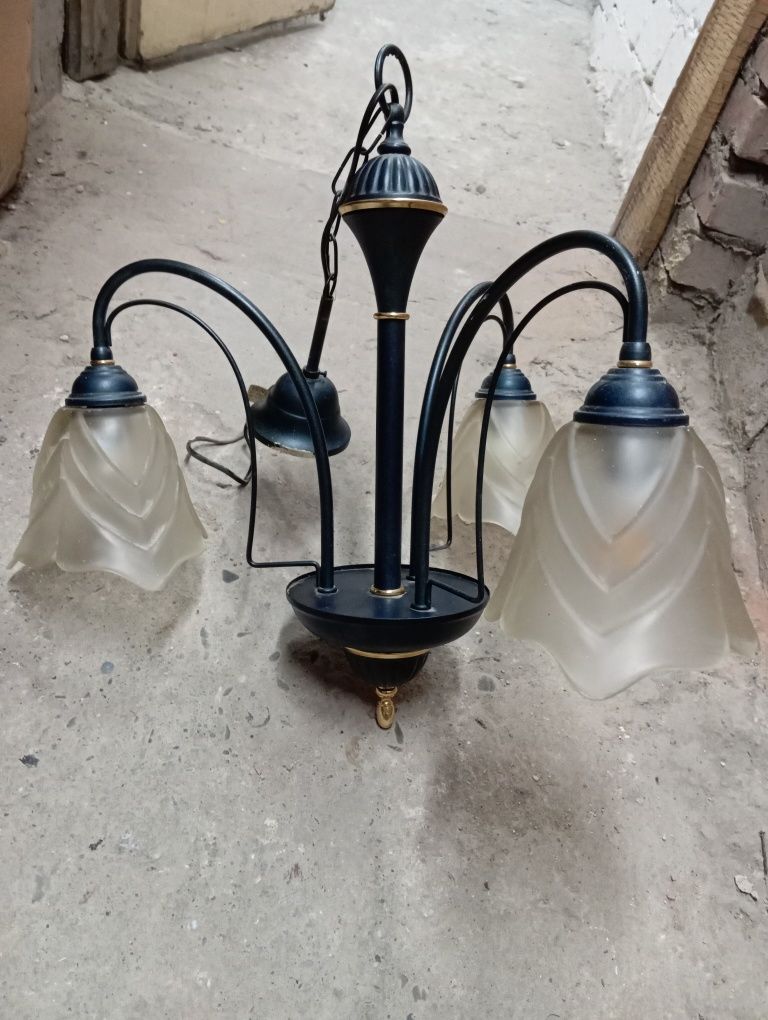 Żyrandol retro PRL