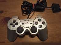 Kontroler Pad PlayStation 2 srebrny silver