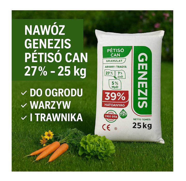 Saletrzak węgierski, nawóz do ogrodu i trawnika nawóz azotowy z wapnem