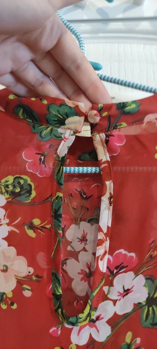 Asymetryczna koszula w kwiaty