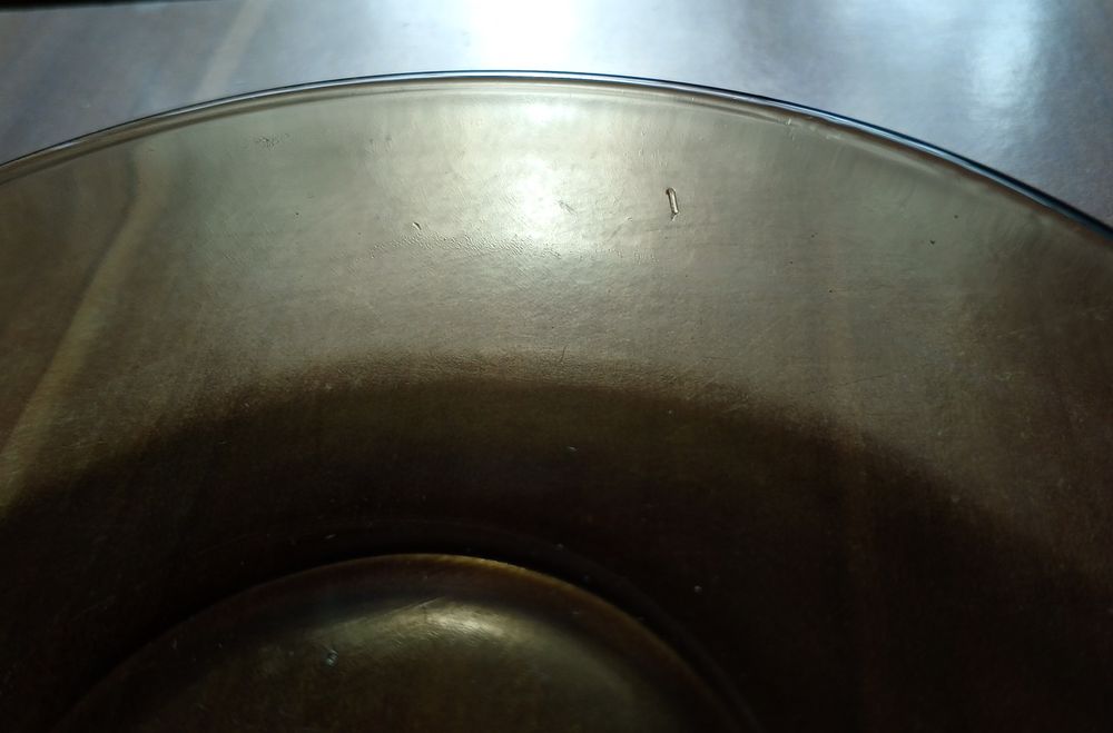 Filiżanka ze spodkiem/ szkło dymne