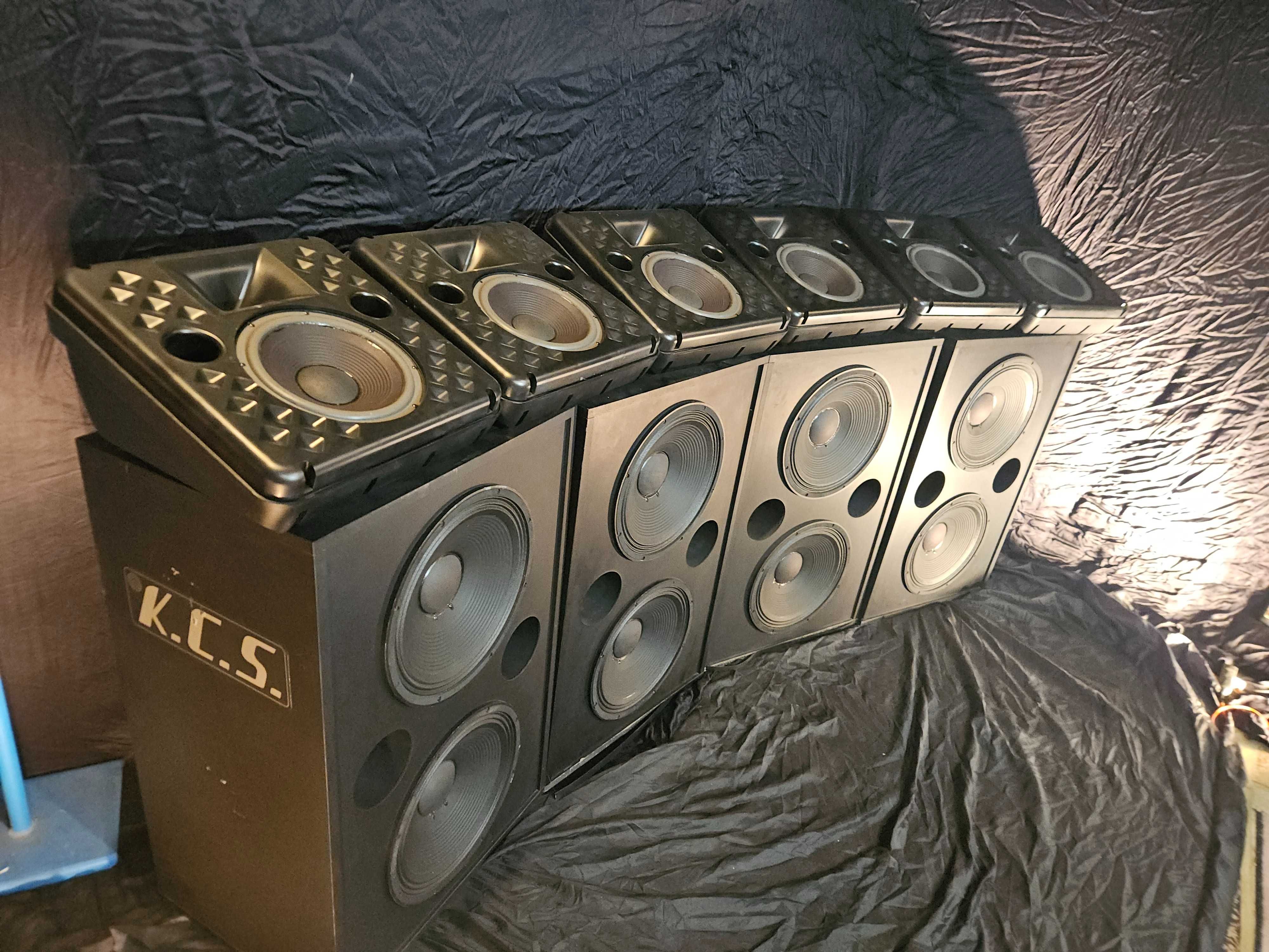 Zestaw kolumn do kina – JBL 8340A (6 szt.) + K.C.S. C-215 (4 szt.)