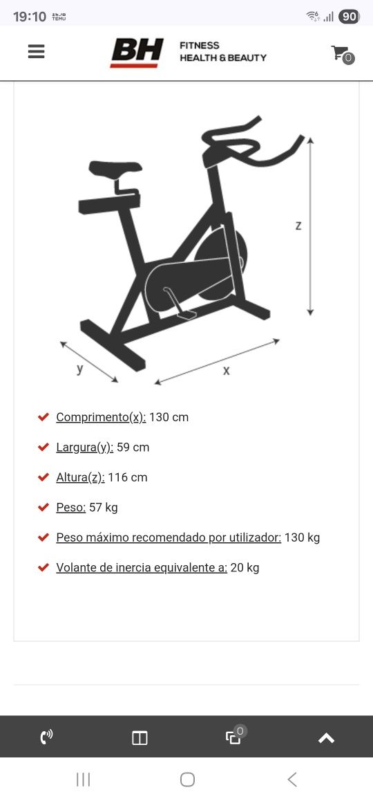 BH spada dual bicicleta estatica