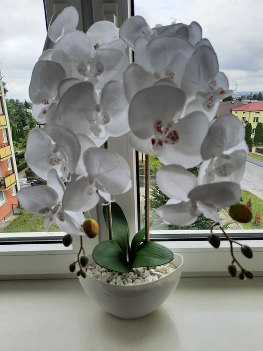 Storczyk sztuczny satynowy jak żywy