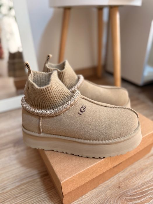 UGG Tasman Platform Sock Beige