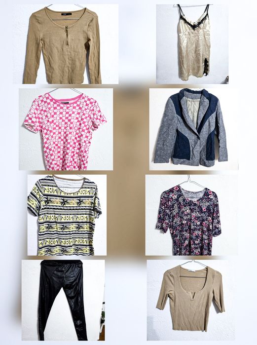 Zestaw ubrań damskich paka ubrań koszulki marynarka damskie ubrania