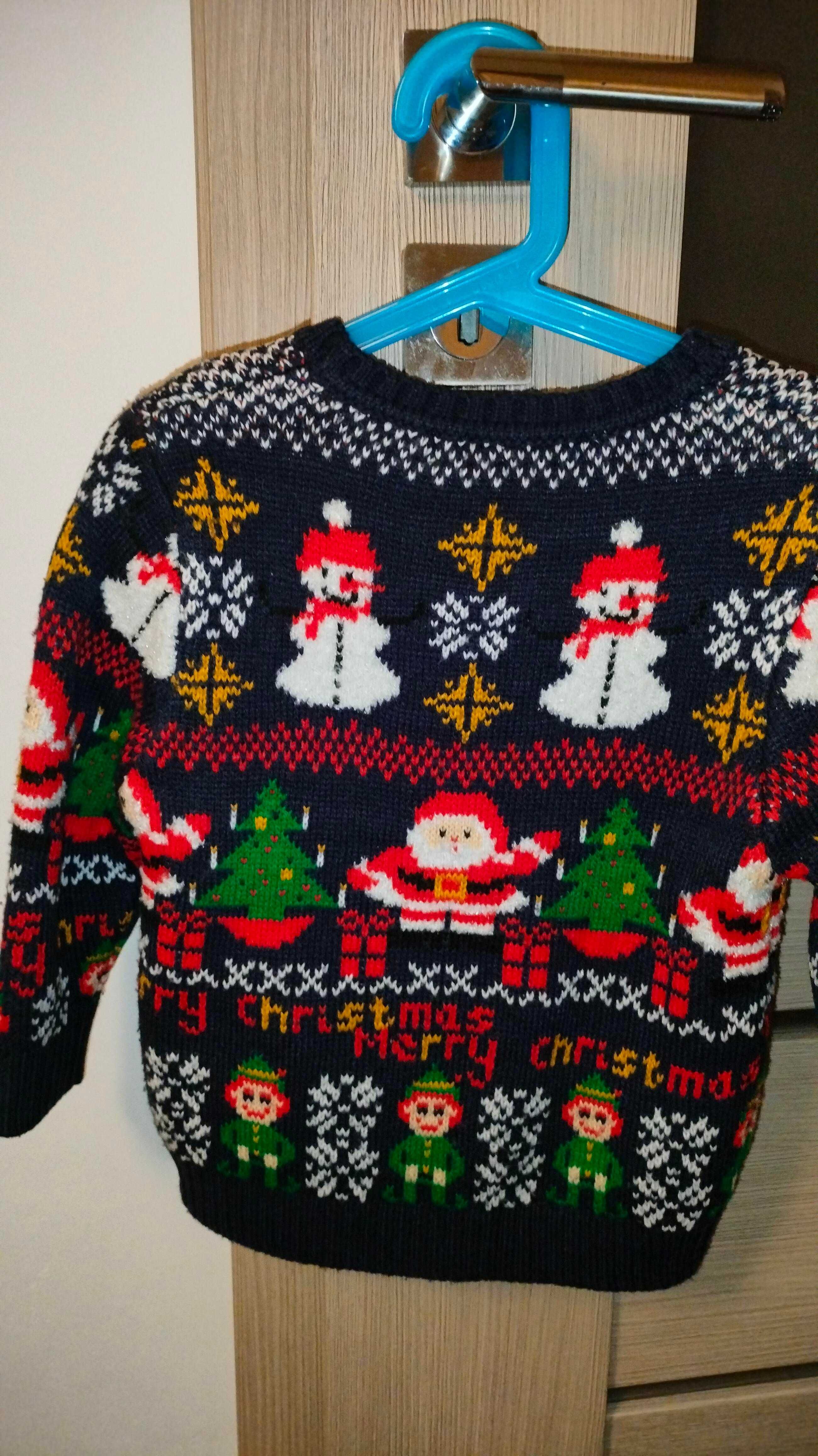 Sweter Świąteczny dla chłopca 92-98 cm