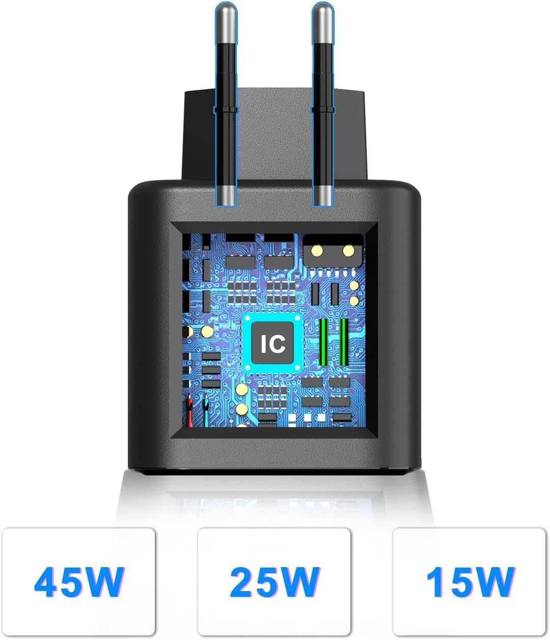 Newding EP-T4510 ładowarka sieciowa USB-C 45W + kabel Samsung Huawei