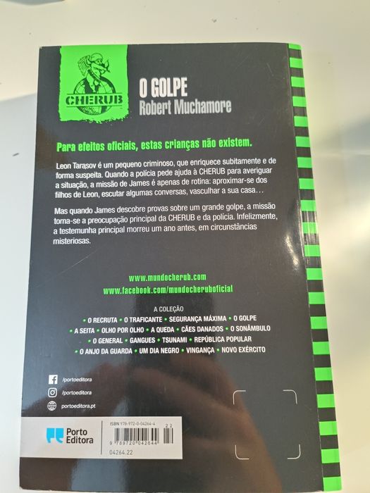 Livro coleção cherub "O golpe"