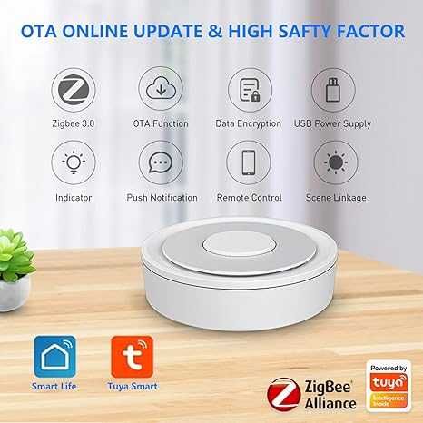 Bramka Tuya ZigBee Gateway Hub wired LAN RJ45 przewodowa