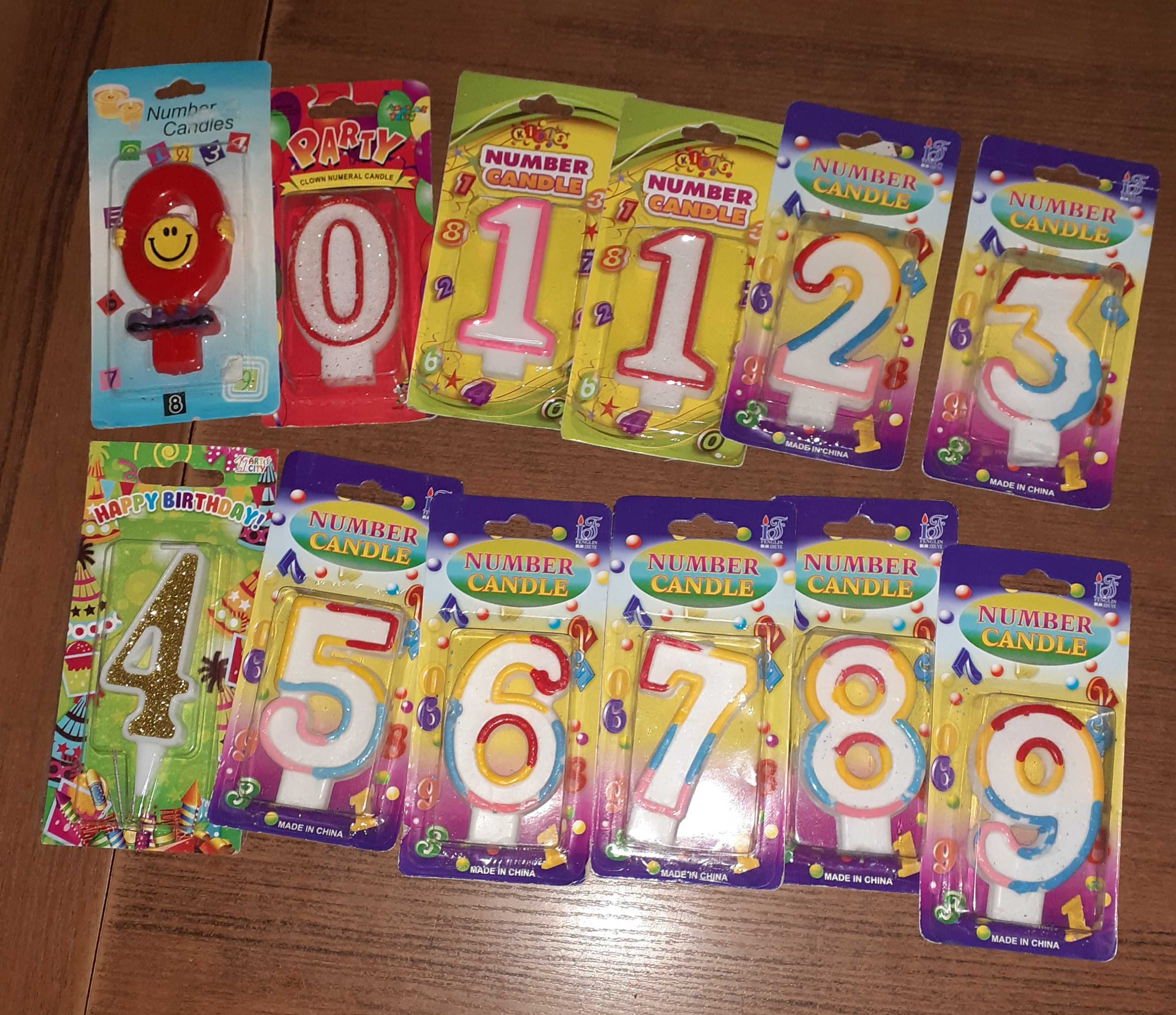 Цифры свечи, 5 грн.