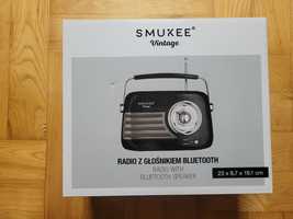 NOWE radio Vintage Cuisine czarne Bluetooth głośnik bezprzewodowy