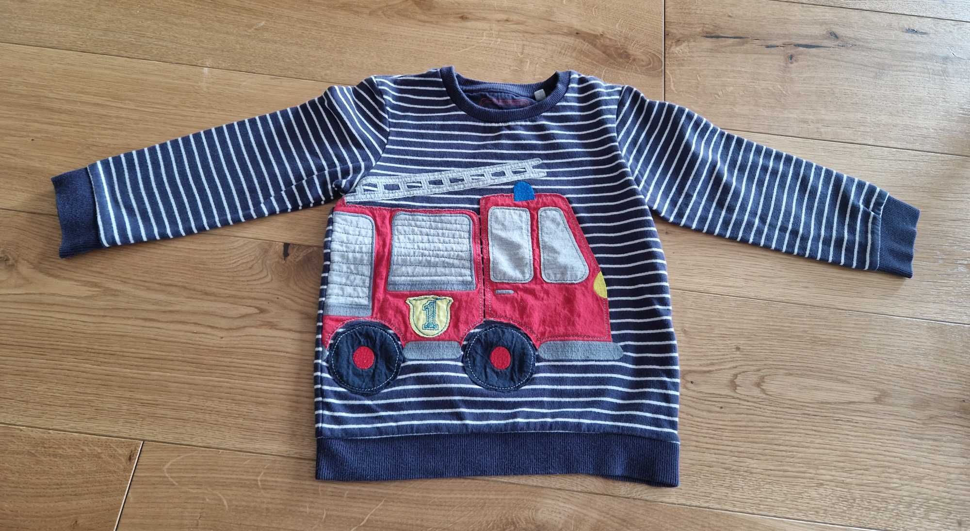 Bluza z wozem strażackim Blue zoo 4-5 lat