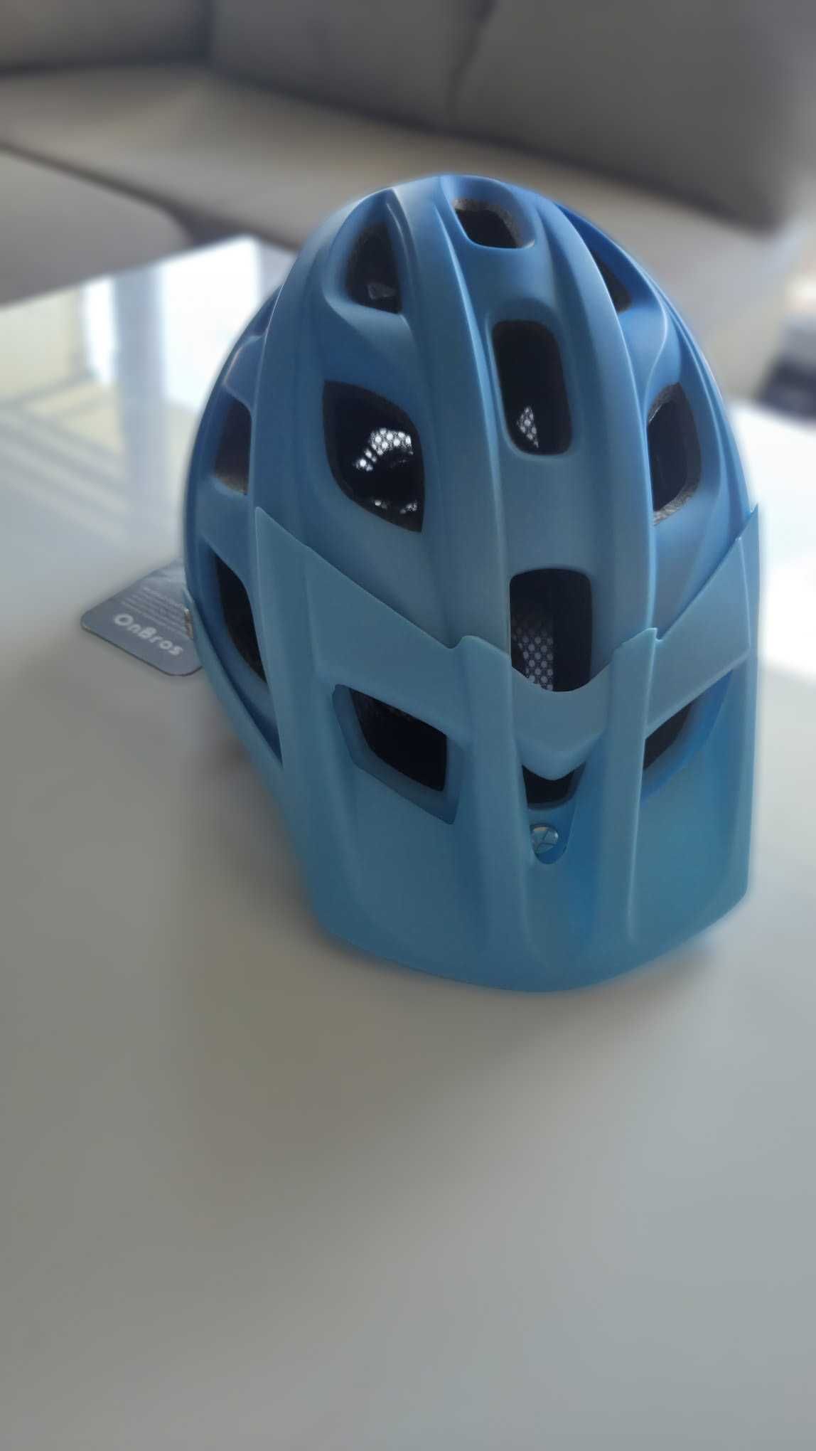 Kask rowerowy niebieski