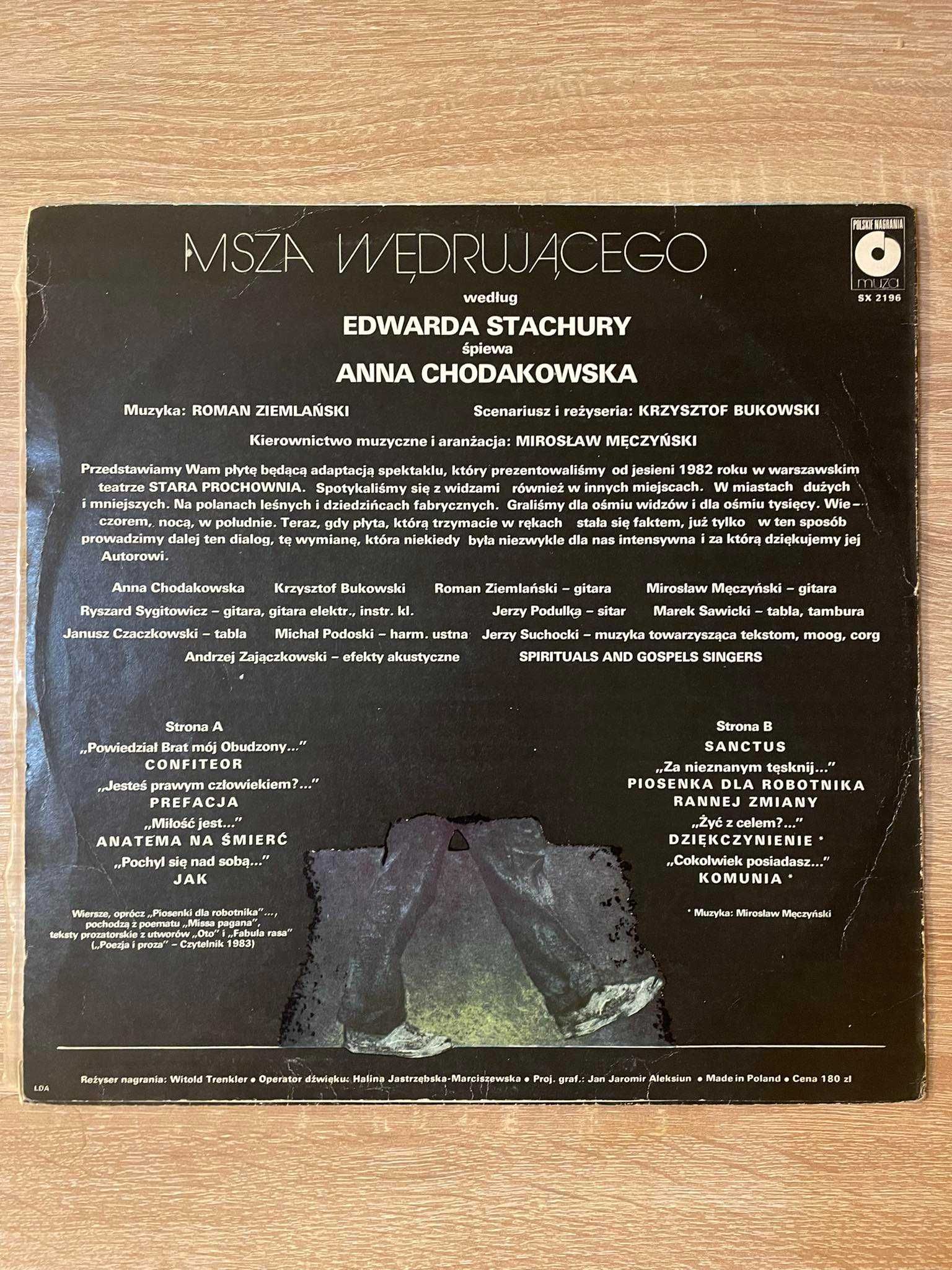 VINYL Msza Wędrującego Edward Stachura, Anna Chodakowska