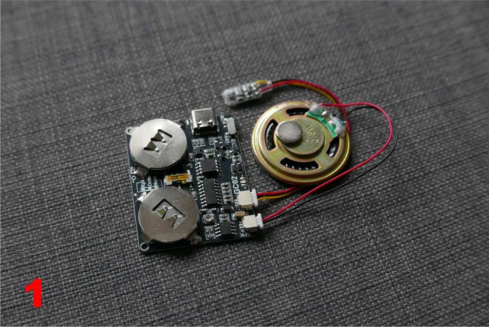 Moduł dźwiękowy do kartki z życzeniami lub zabawki – DIY – głośnik