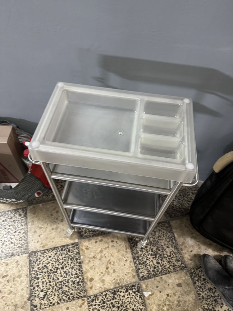 Carrinho de Apoio Aço Inox Ikea