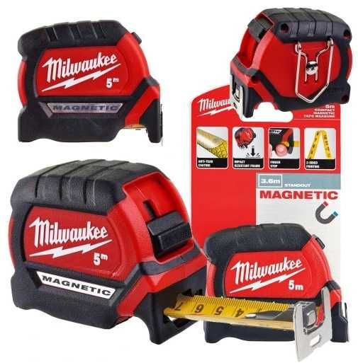 Рулетка магнітна Milwaukee Magnetic GEN III 5м, 8м, 10м