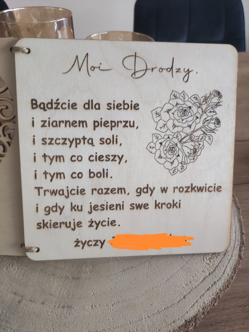 Kartka ślubna, życzenia